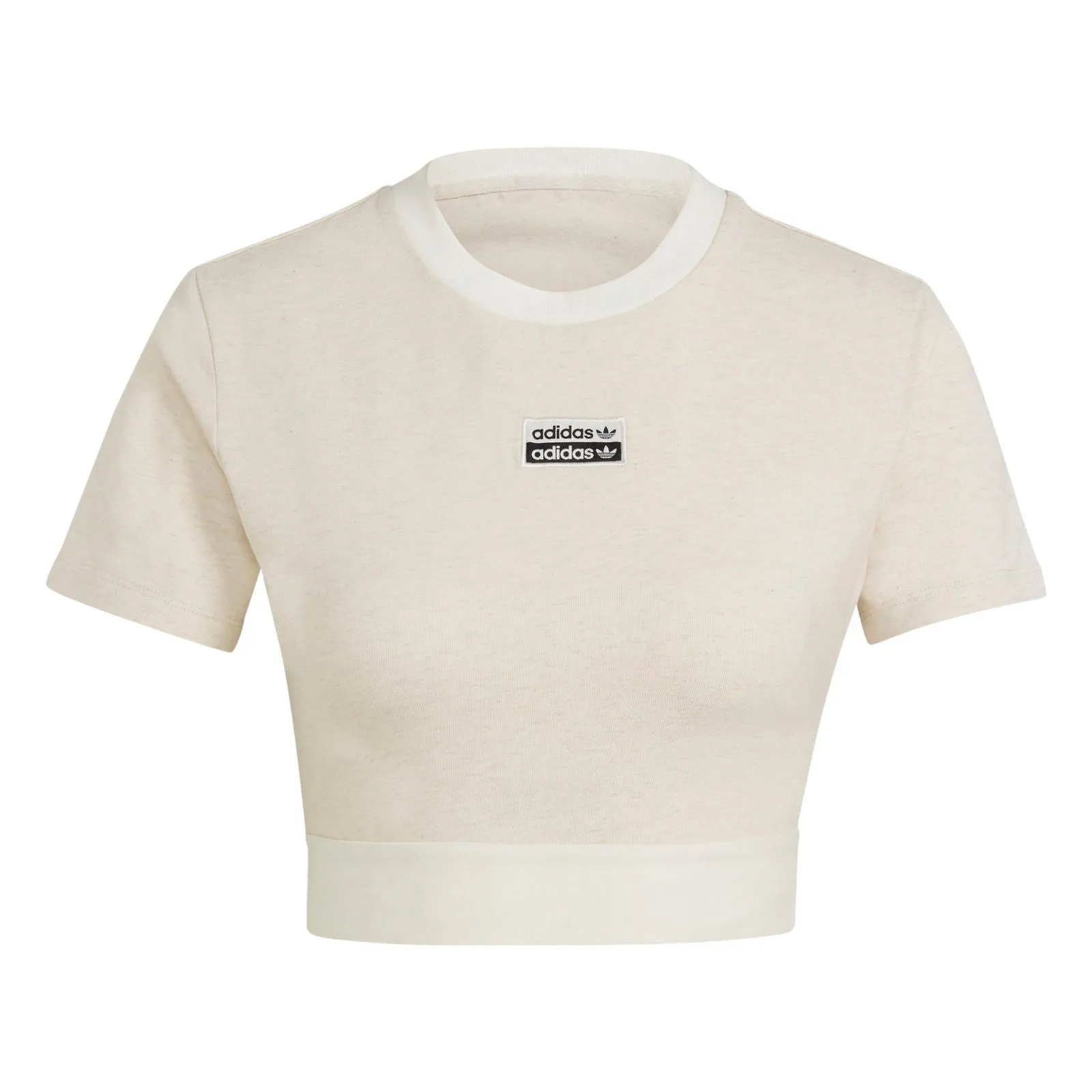 adidas Originals Womens R.Y.V. Cropped Tee - White
