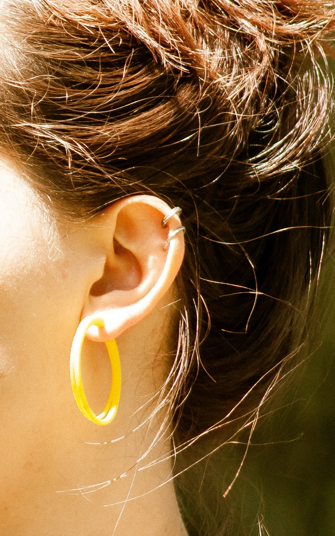 Anneaux d'oreilles double nylon recyclés  I Scoop 4