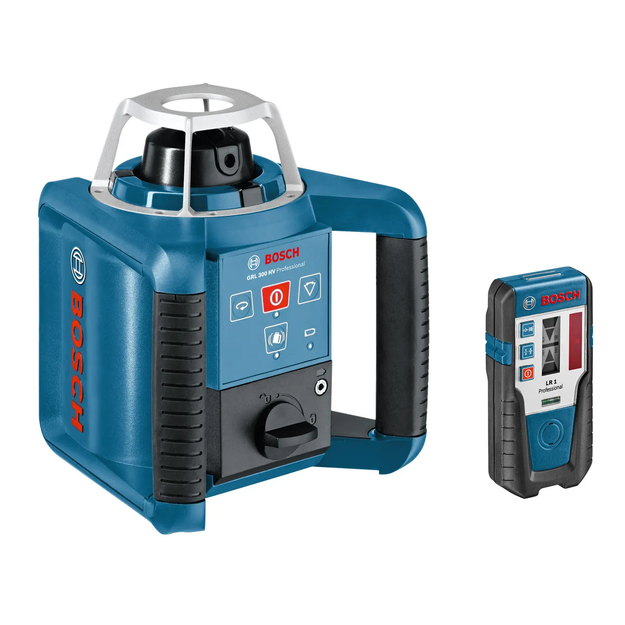 Bosch GRL 300 HV Rotation Laser + LR1 + RC1 + GR240 Cut & Fill Rod + BT 300 HD Tripod