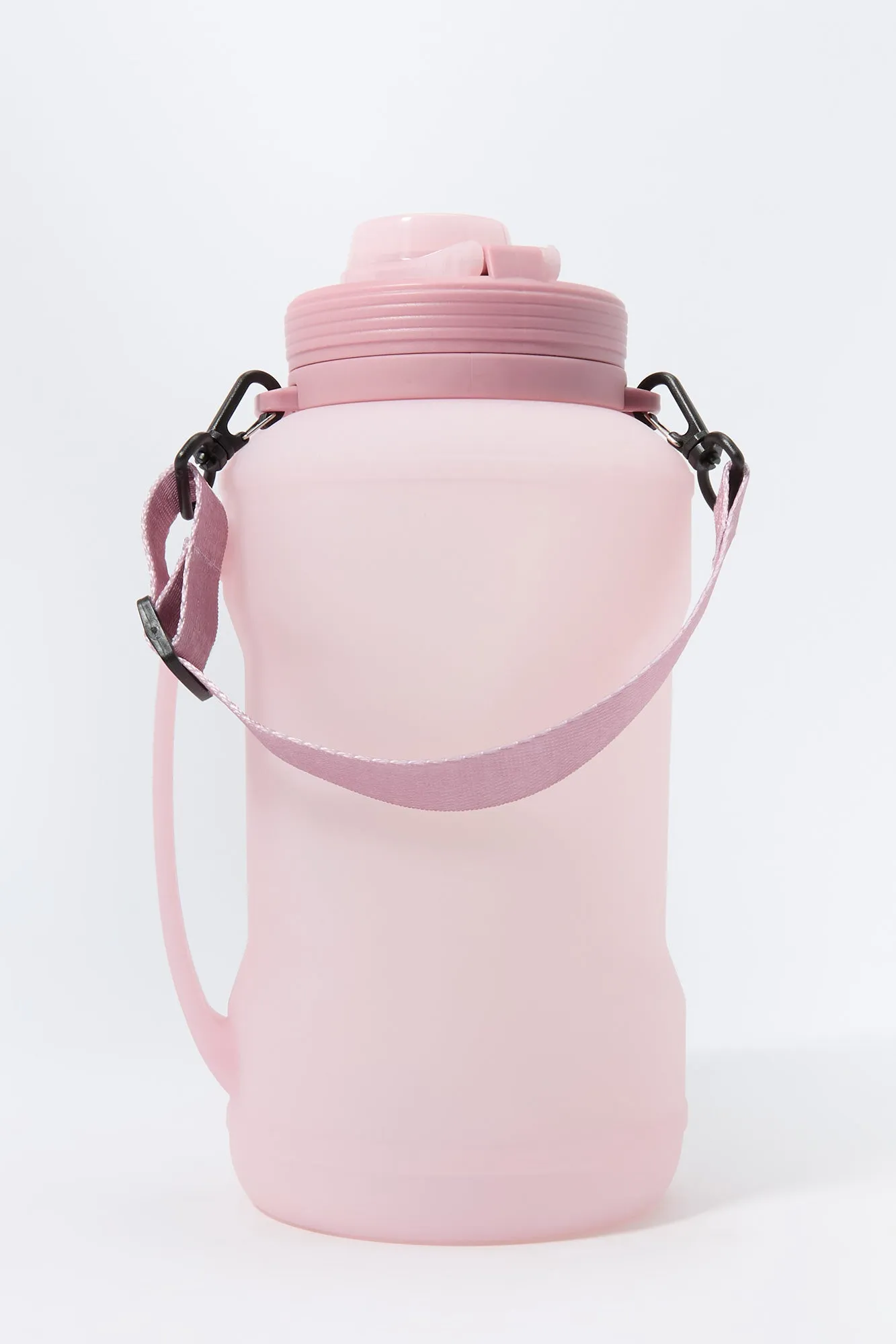 Bouteille de motivation compressible en rose (2 L)