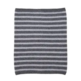 Breton Cashmere Snood Grey Stripe