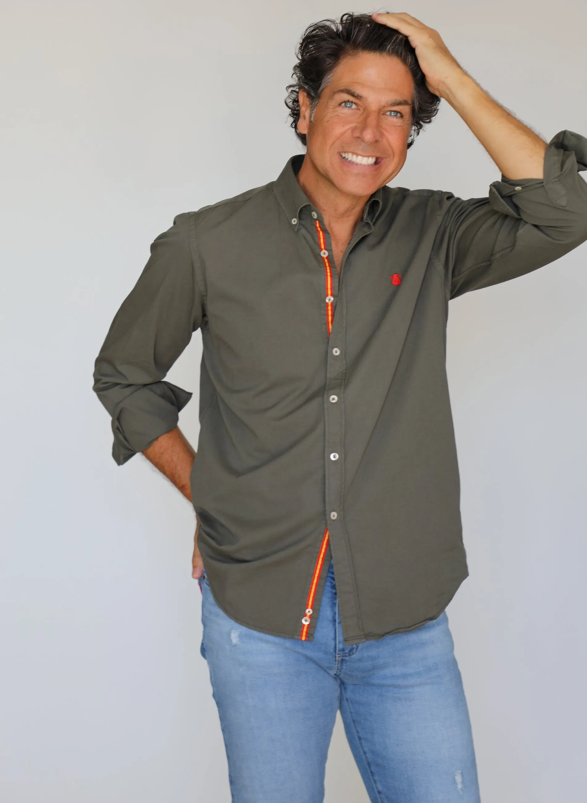Camisa Kaki Cinta Espaa Hombre
