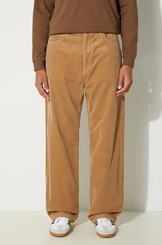 Carhartt WIP corduroy trousers Landon Pant beige color I032297.2FS02