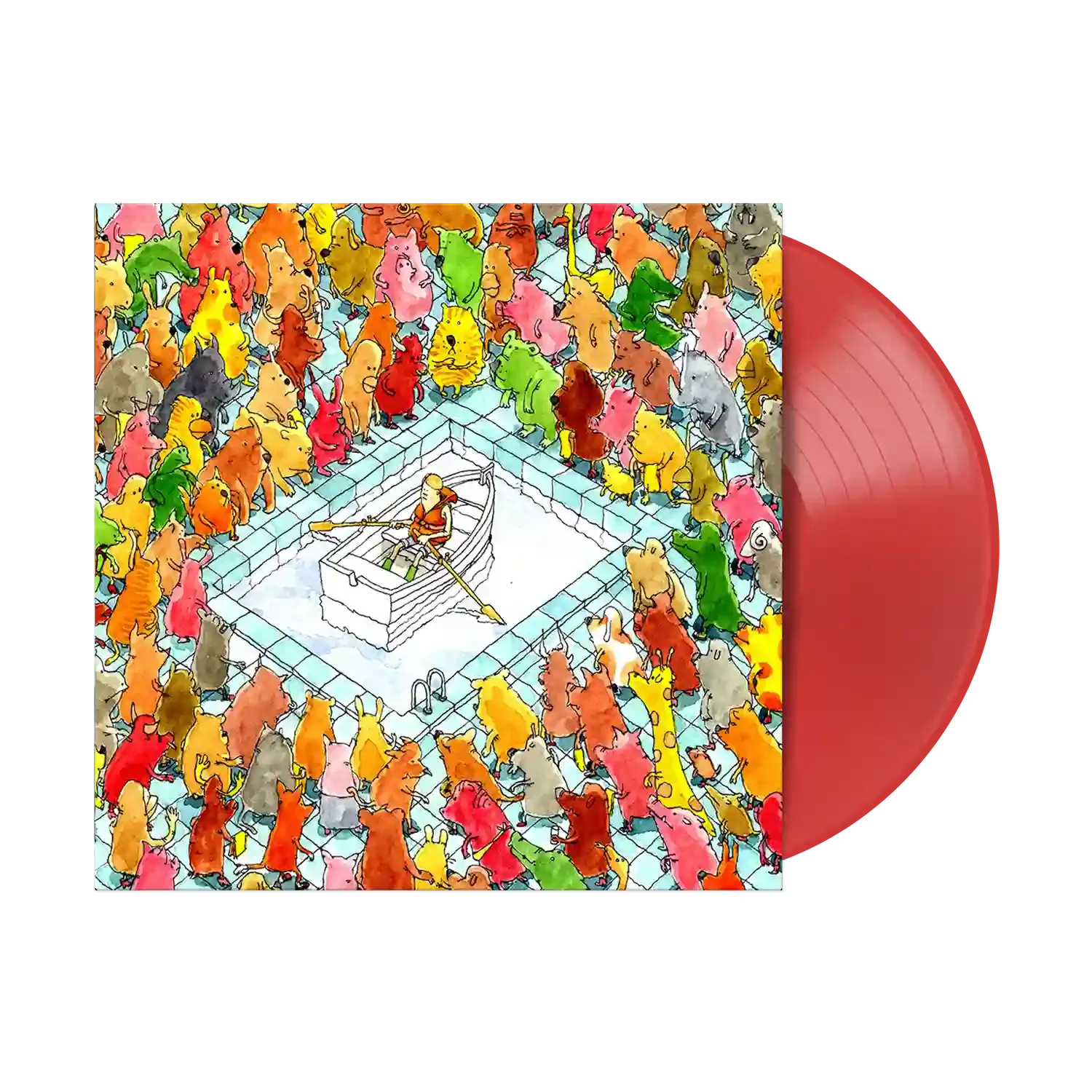 DANCE GAVIN DANCE 'HAPPINESS' LP (Limited Edition — Only 500 Made, Neon Orange Vinyl)