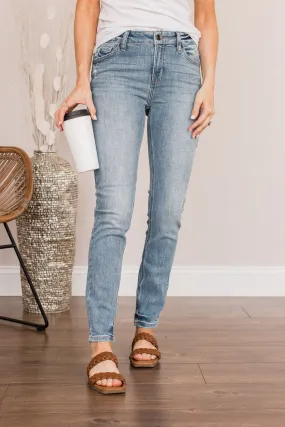 Eunina Mid-Rise Skinny Ankle Jeans- Nadine Wash