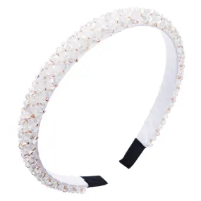 Finley Glamband in White