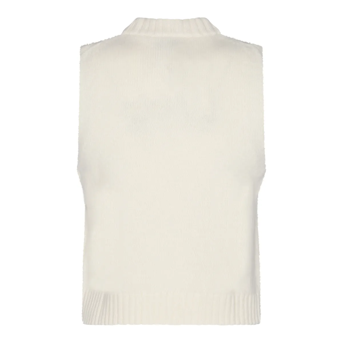 Ganni  |Crew Neck Casual Style Wool Sleeveless Street Style Plain