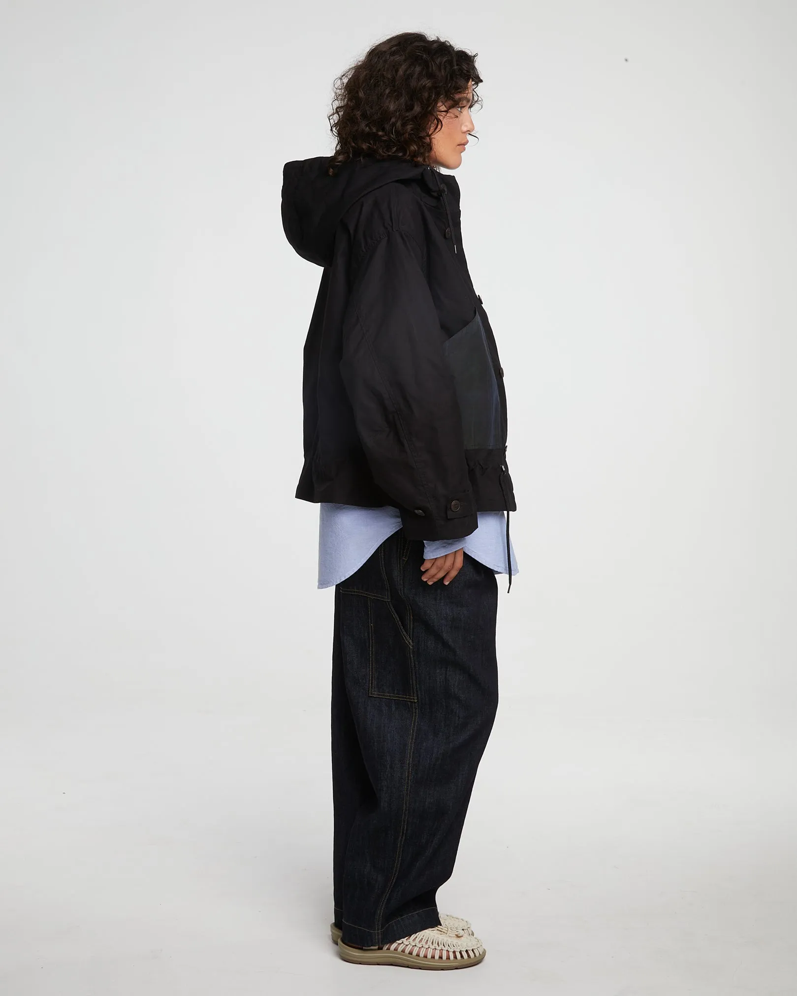 G.o.D Nuclear Rain Jacket Dry Wax Cotton Black