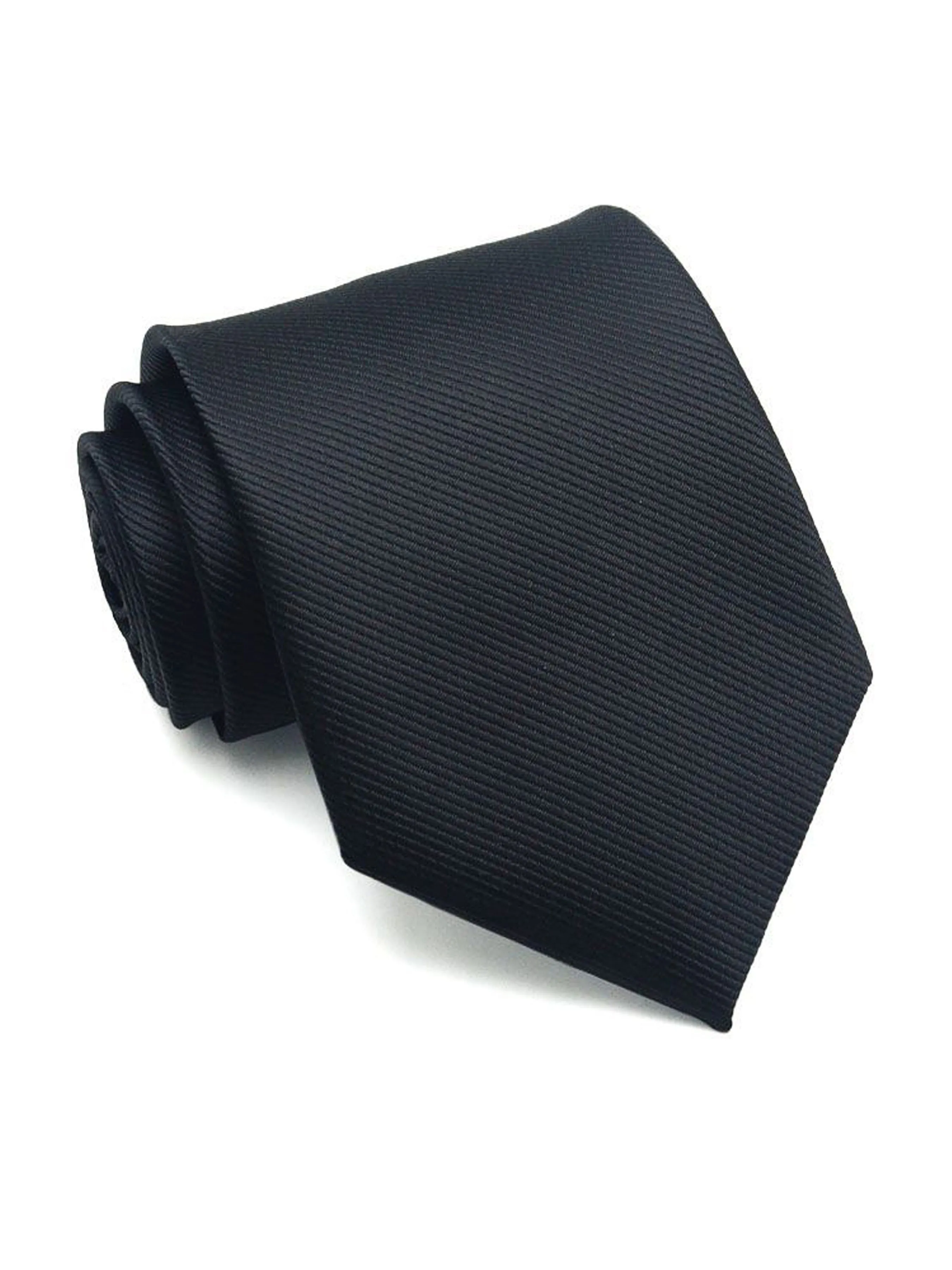 Grosgrain Solid Tie - Black