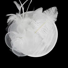 iLLASPARKZ Feather Leaf Flower Fascinator / Headband