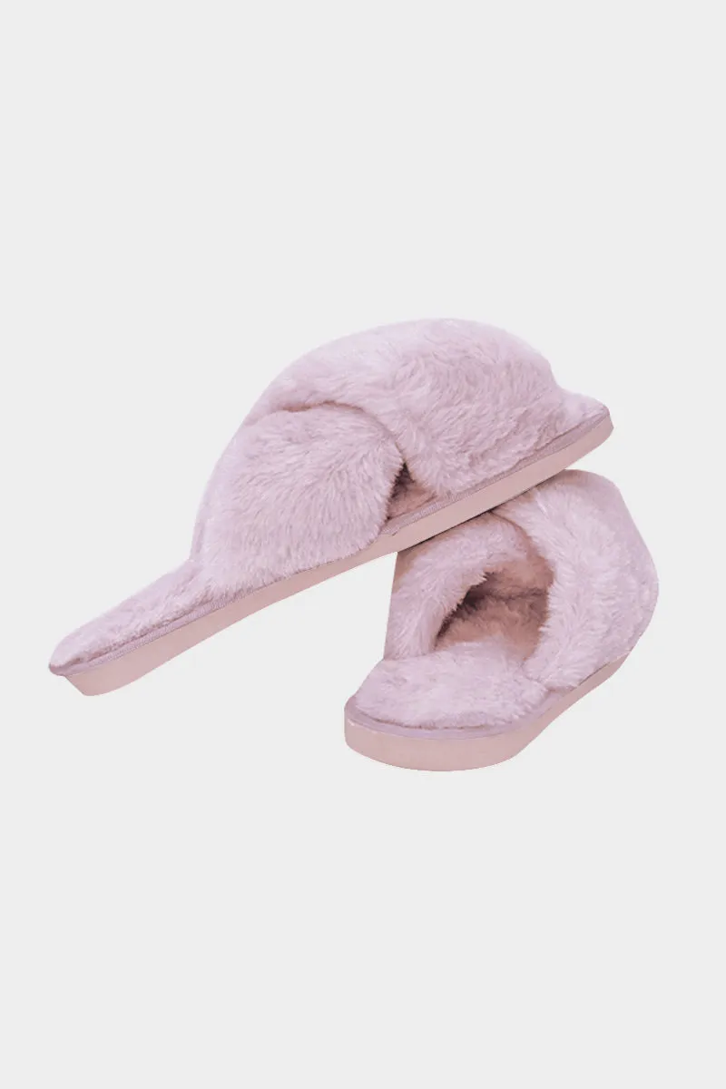 Indoor Flat-bottomed Plush Slippers