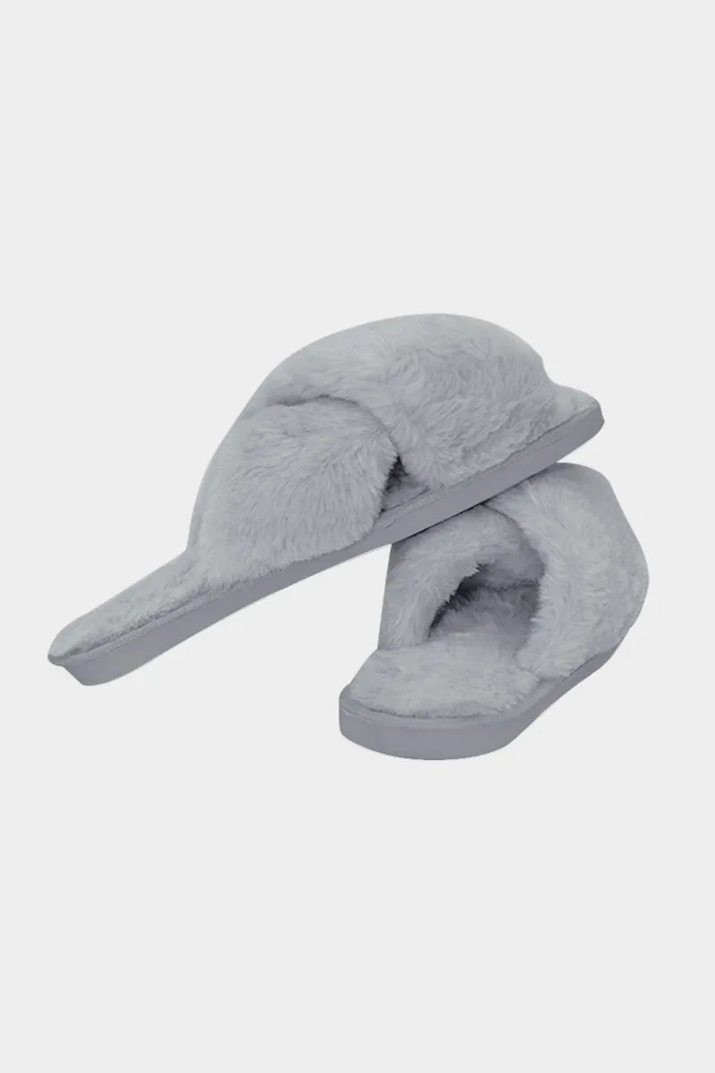 Indoor Flat-bottomed Plush Slippers