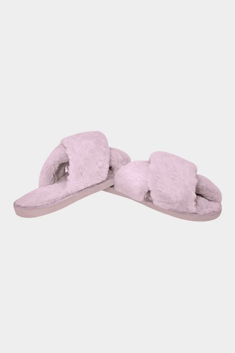 Indoor Flat-bottomed Plush Slippers