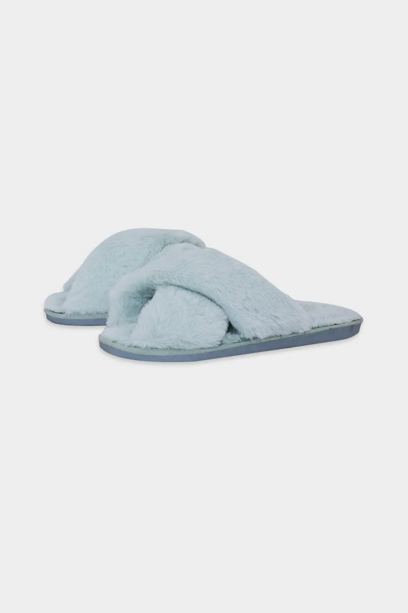 Indoor Flat-bottomed Plush Slippers