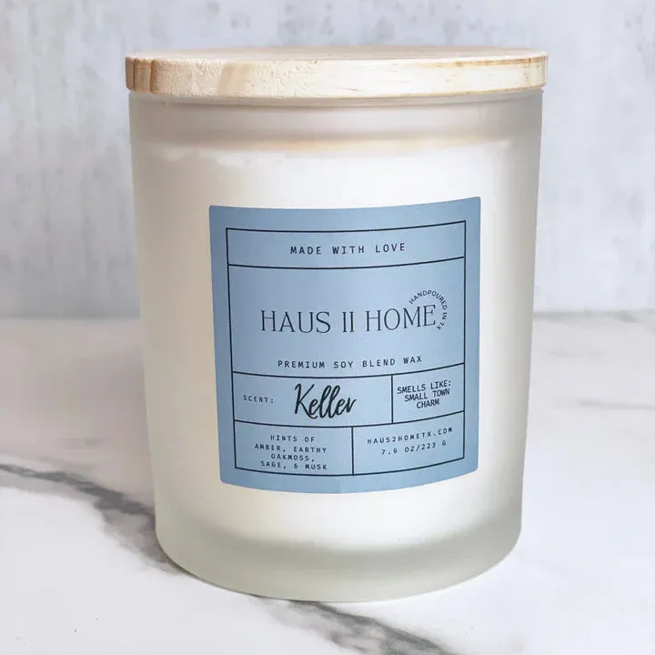 Keller Medium Frosted Candle