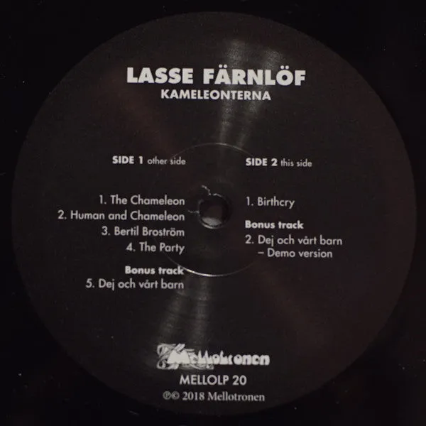 Lasse Frnlf ~ Kameleonterna: The Complete Sessions