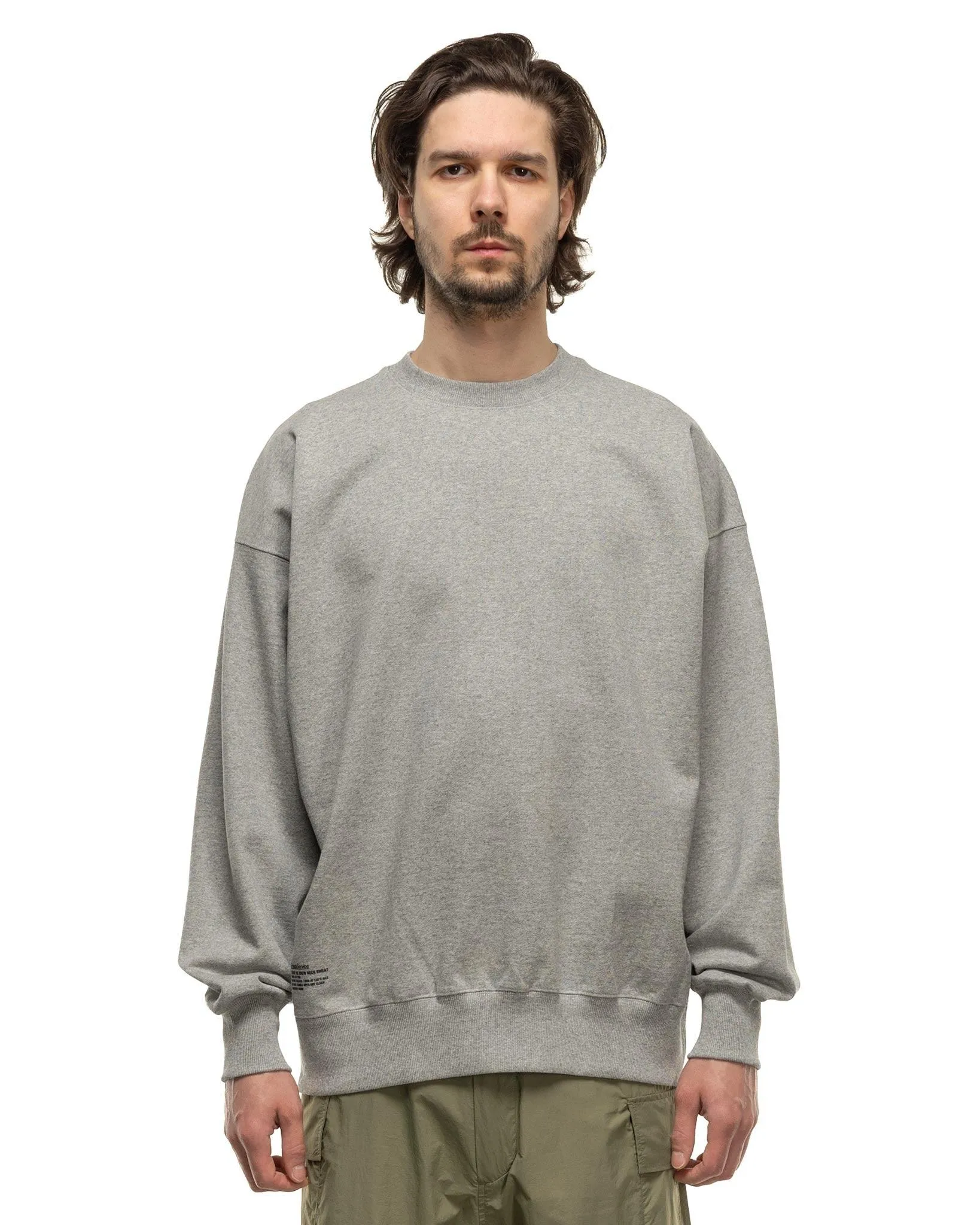 Light Oz Crew Neck Sweat H.Gray