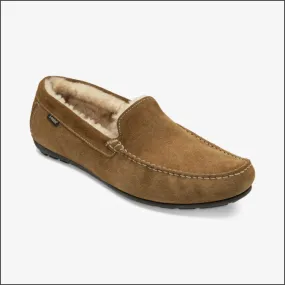 Loake Guards Tan Suede Slippers*