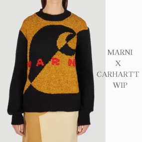 MARNI  |Crew Neck Casual Style Wool Street Style Collaboration