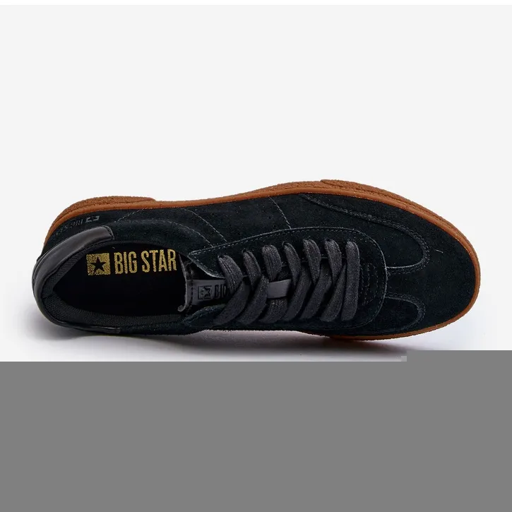 Men's Suede Sneakers Big Star NN174187 Black
