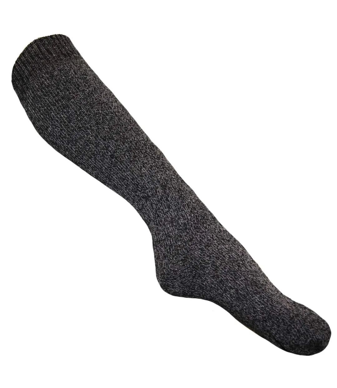 Mens thermal wool blend long wellington boot socks 1 pair grey unbranded