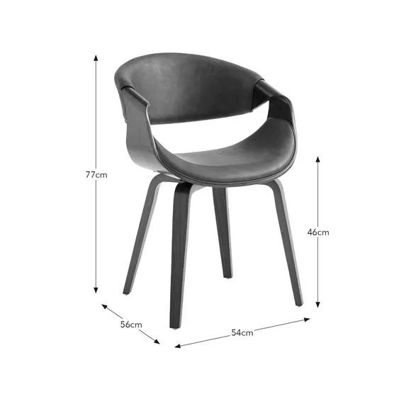 Modena Dining Chair, Faux Leather