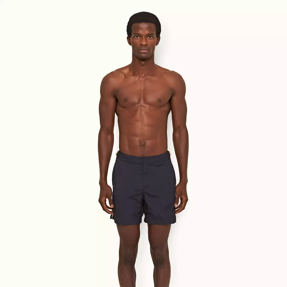 Orlebar Brown - Bulldog Tape Swim Shorts in Night Iris