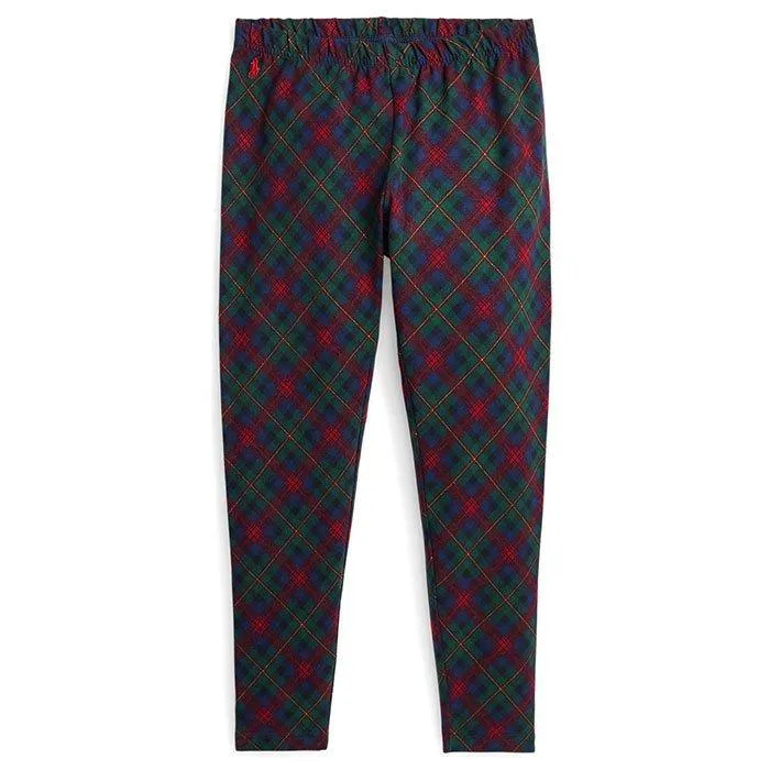 Ralph Lauren Childrenswear Junior Girls' [7-16] Plaid Stretch Jersey Legging