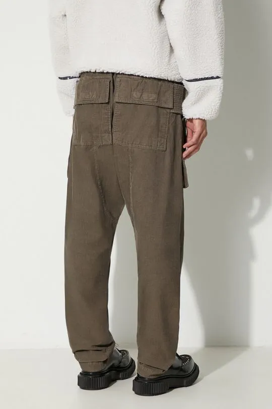 Rick Owens corduroy trousers brown color