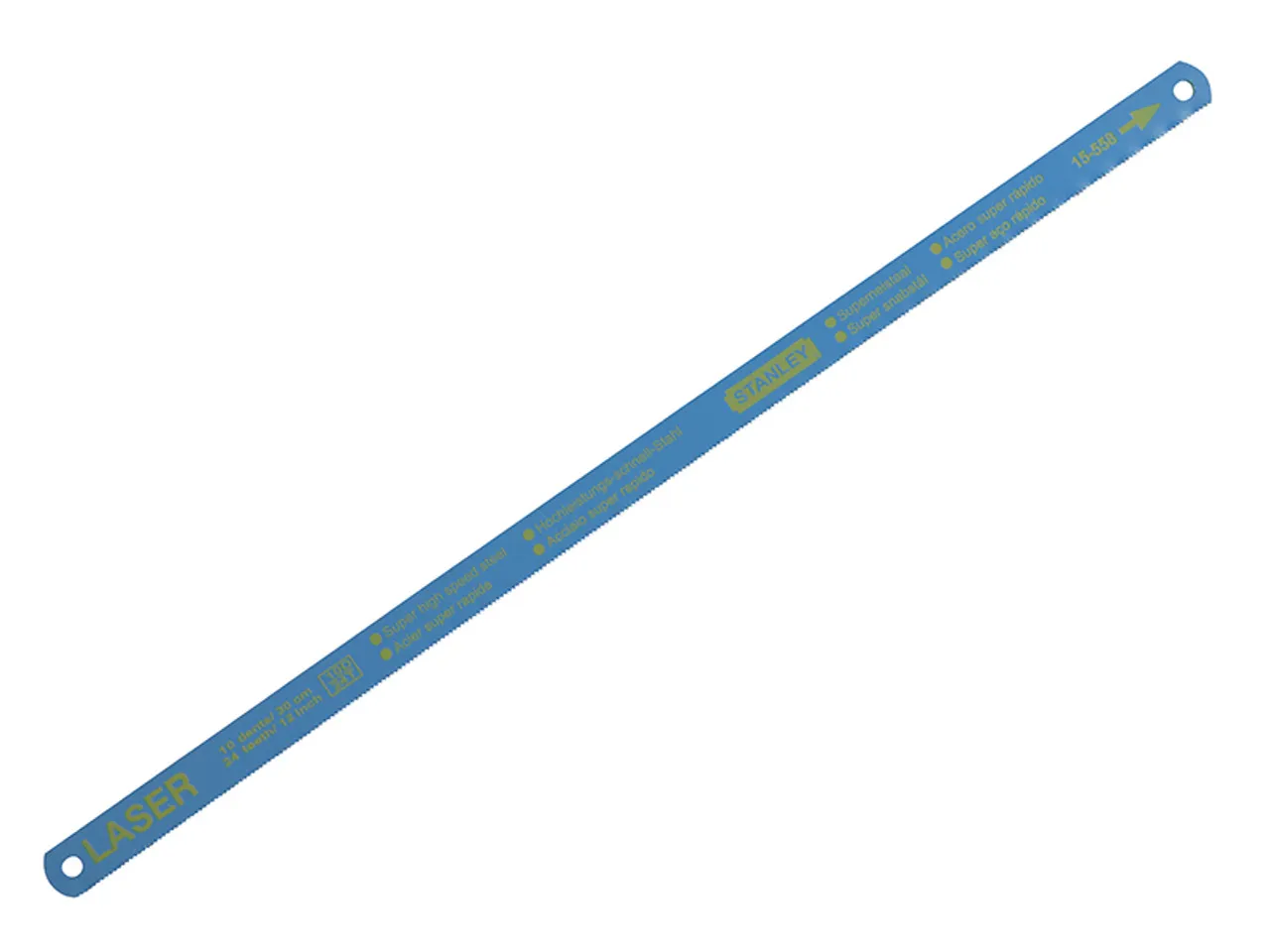 Stanley 1-15-558 Bi-Metal Laser Hacksaw Blade 300mm x 24tpi (100 Pack)