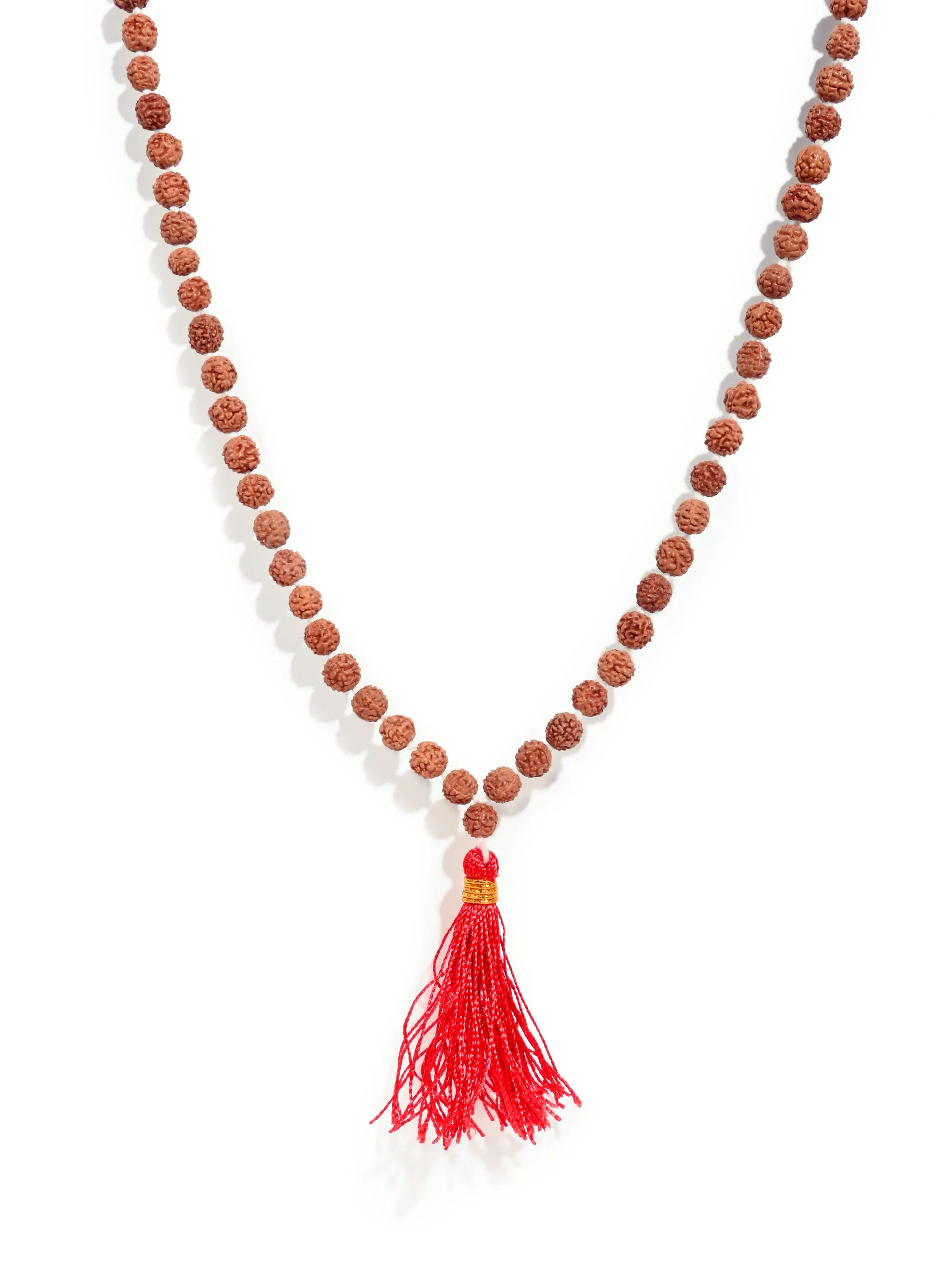 Tibetan Buddhist 5 Mukhi Rudraksha Healing Prayer Bead Mala