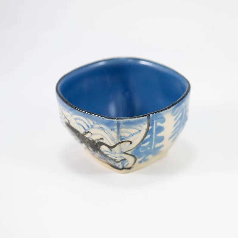 Tiny Bowl with a Giraffe Stag Beetle