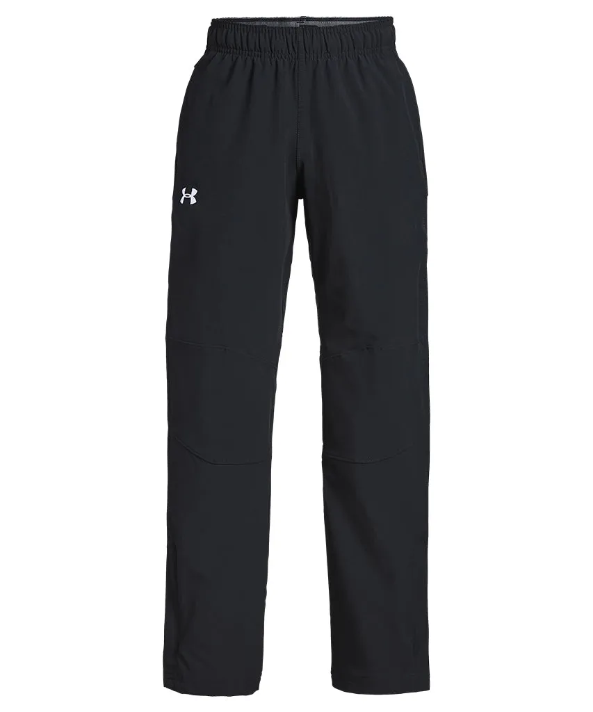 UNDER ARMOUR KIDS HOCKEY WARM UP PANTS - BLACK