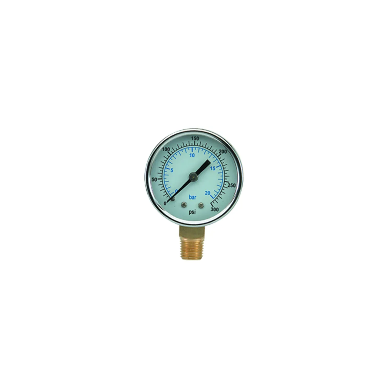 Universal Tool SW-GC158 1 1/2" Pressure Gauge | 1/8" NPT Thread | Center Back Mount | 0-200 PSI