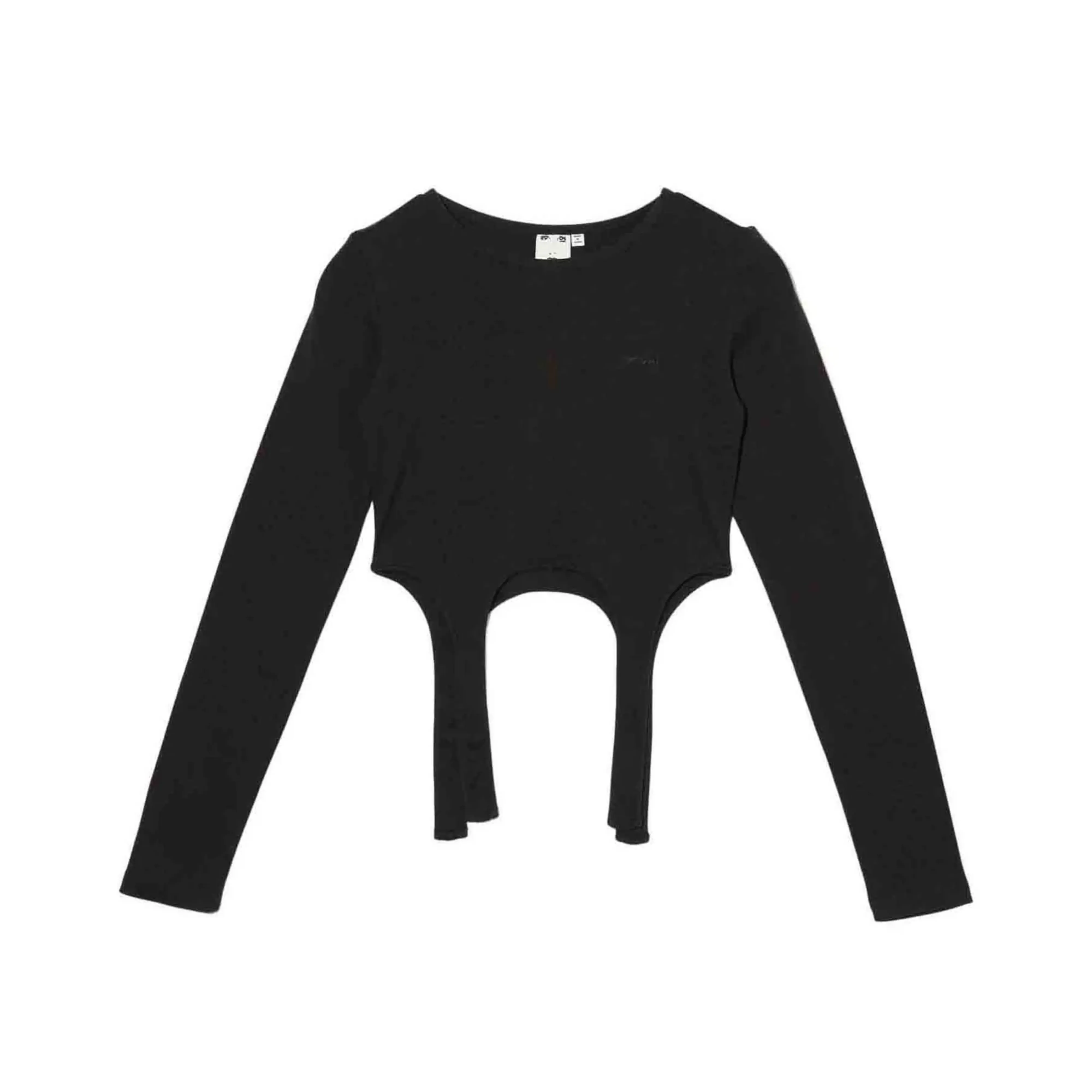 X-GIRL  Garter L/S Top Black 